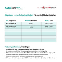 Kit Riparazione Alzacristalli Posteriore Sinistro per VW Golf 5 Jetta