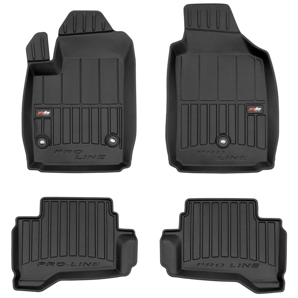 Tappetini Auto TPE Frogum Pro-Line per Fiat 500e I 2015-2020 TPE set di tappeti