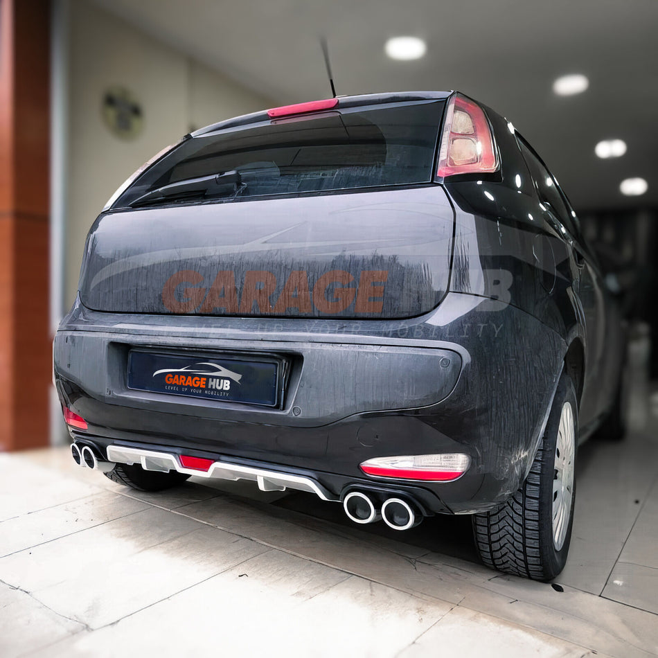 ⭐DIFFUSORE POSTERIORE DOPPIO SCARICO FIAT PUNTO EVO GRANDE PUNTO SOTTO PARAURTI