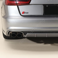 S6 Replica per AUDI A6 4G C7 2015-2018 DIFFUSORE POSTERIORE SOTTO PARAURTI