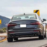 DIFFUSORE POSTERIORE S6 Design + TERMINALI per AUDI A6 (solo S-LINE) dal 2019