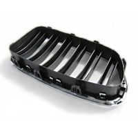 per Serie 5 F10 F11 2010-2017 Griglia M Look Nero Cromato