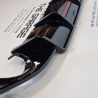 DIFFUSORE Modello KARBEL con LED per VW GOLF 7 fino al 2017 Nero Lucido