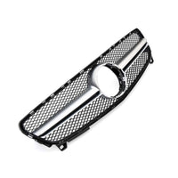 per Mercedes A W176 2015-2018 Griglia Radiatore Nero Argento AMG