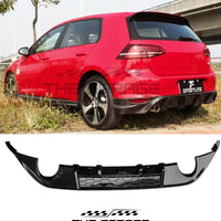 DIFFUSORE POSTERIORE per VW GOLF 7 TDI GTD dal 2013 per due terminali singoli