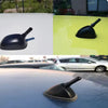 Antenna Estetica per auto Pinna TUNING Nera Carbon-Look Universale + Adattatori