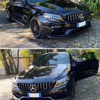 per Mercedes C63 AMG W205 14-21 Griglia Radiatore Panamericana