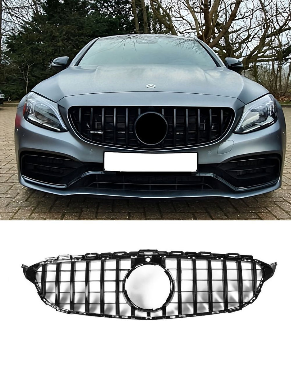 per Mercedes C205 Coupe 2014-2018 Griglia Radiatore Look AMG GT