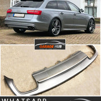 DIFFUSORE S6 per AUDI A6 C7 (2012-2015) sia AVANT che BERLINA -> ABS SILVER