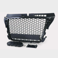 per AUDI A3 8P 8PA 2008-2012 Griglia RS3 Nero Opaco a Nido D'ape