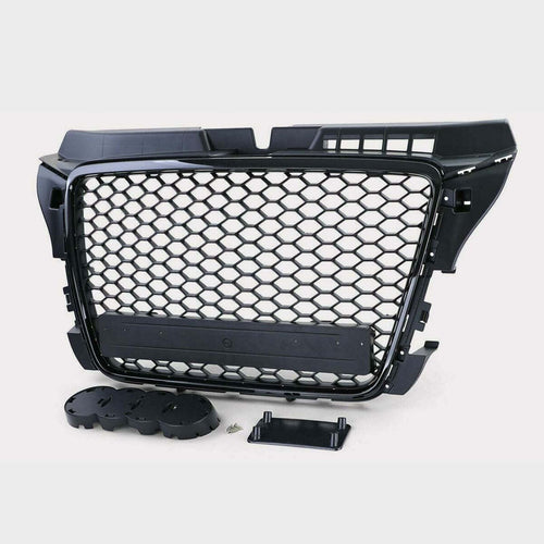 per AUDI A3 8P 8PA 2008-2012 Griglia RS3 Nero Opaco a Nido D'ape