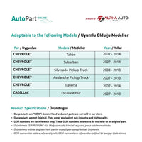 Ingranaggio Specchio Retrovisore Esterno GMC Yukon/Yukon XL