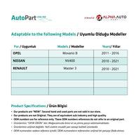 Freccia Specchio Sinistro Giallo