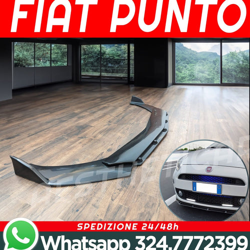 FIAT PUNTO EVO Sotto Paraurti Splitter Anteriore *SPORT-Look* ABS Spoiler Lucido