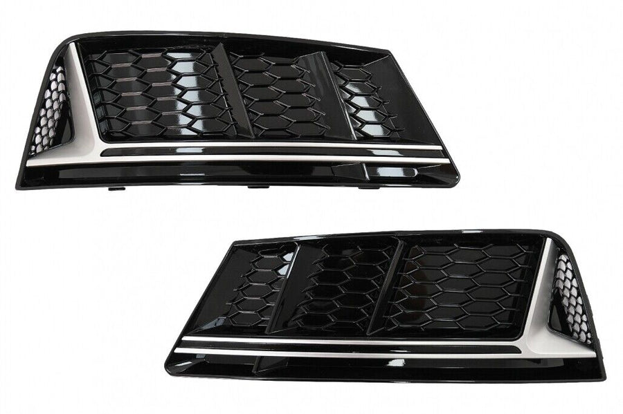 Paraurti Inferiore Griglia Coperture Griglie Laterali per Audi A4 B9 Berlina Ava