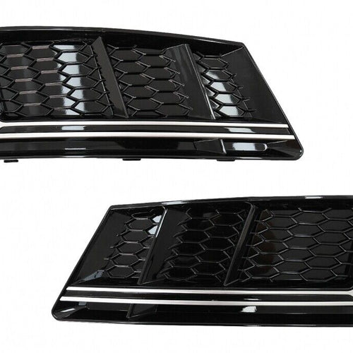 Paraurti Inferiore Griglia Coperture Griglie Laterali per Audi A4 B9 Berlina Ava