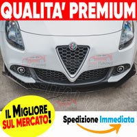 💎ALFA GIULIETTA💎 FRONT LIP SPOILER FRONTALE SOTTO PARAURTI LUCIDO NERO ABS