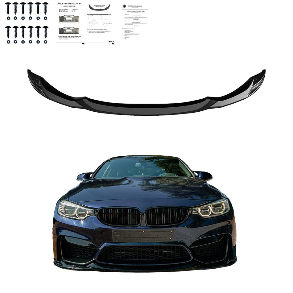 Splitter anteriore per BMW M3 F80 / M4 F82 2014-2021 con omologazione ABE TÜV