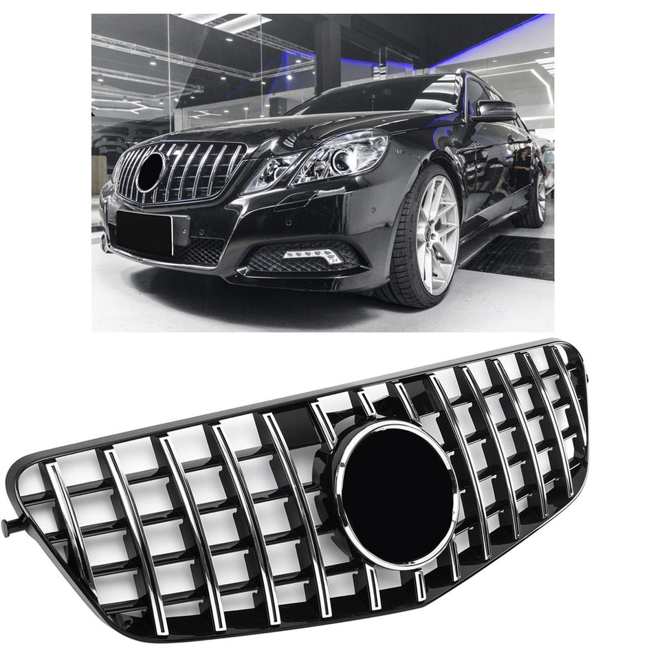 Griglia sportiva per Mercedes W212 PREFACELIFT CHROME PANAMERICANA LOOK