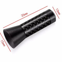 Antenna Estetica per auto Pinna TUNING Nera Carbon-Look Universale + Adattatori