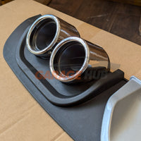 DIFFUSORE POSTERIORE DOPPI TERMINALI PER VW  POLO V 6R 2009-2017 SOTTO PARAURTI