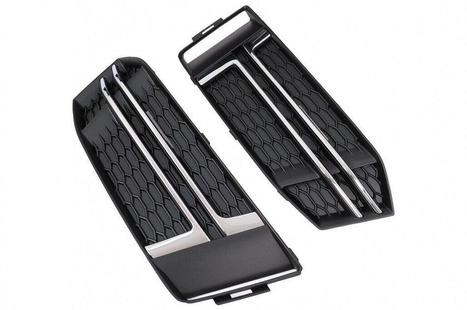 Paraurti Inferiore Griglia Coperture Griglie Laterali per Audi A4 B9 Berlina Ava