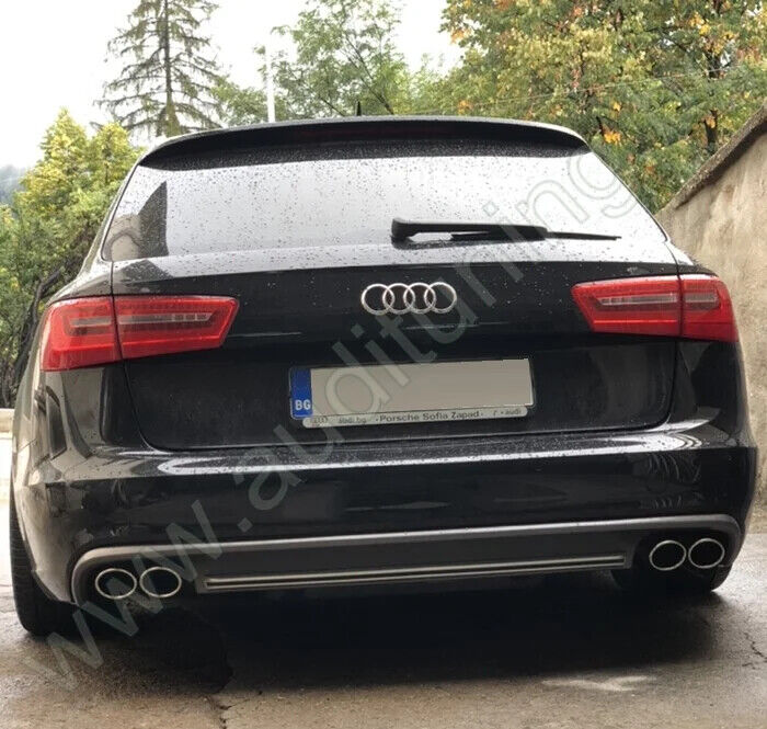 DIFFUSORE ✨S6 UPGRADE✨ per AUDI A6 C7 2012-2015 (SLINE) POSTERIORE SOTTO PARA...