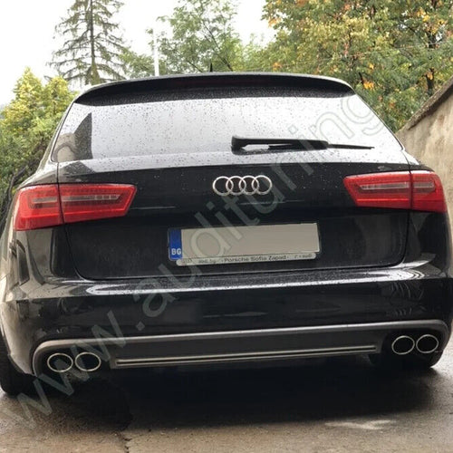 DIFFUSORE ✨S6 UPGRADE✨ per AUDI A6 C7 2012-2015 (SLINE) POSTERIORE SOTTO PARA...