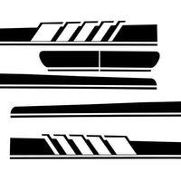 Decalcomanie laterali Adesivo in vinile nero opaco per MERCEDES Classe C C205 Co