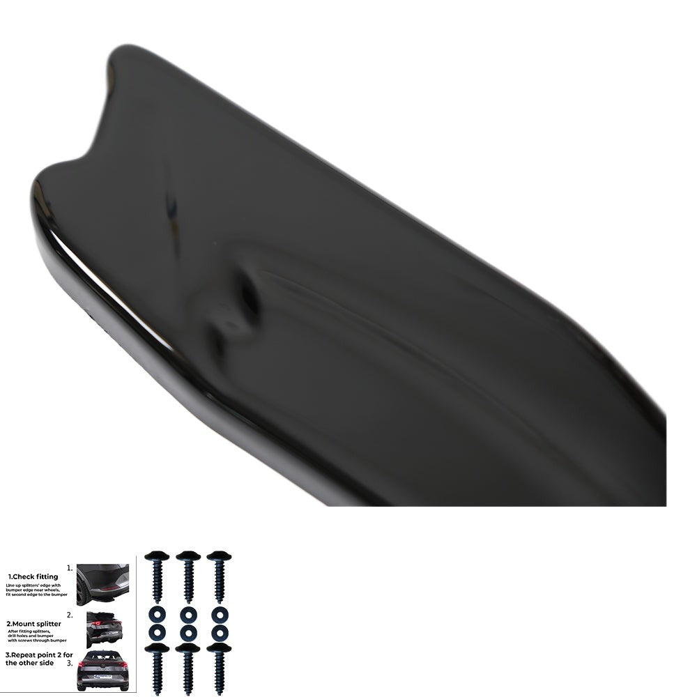 Splitter laterali posteriori compatibili con VW VOLKSWAGEN Golf MK6 GTI – vista 10