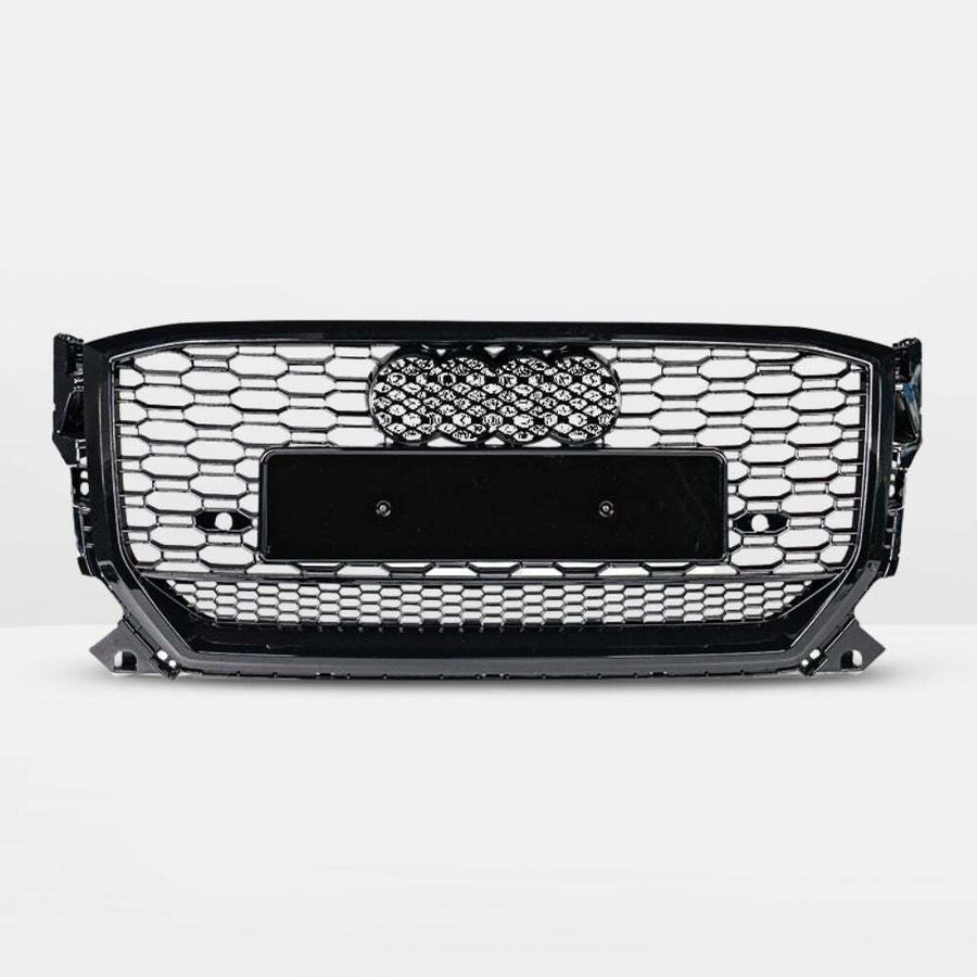 per AUDI Q2 2016-2020 Griglia Radiatore Ottica RSQ2 Nero Lucido