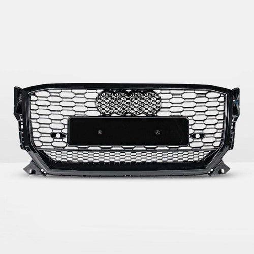 per AUDI Q2 2016-2020 Griglia Radiatore Ottica RSQ2 Nero Lucido