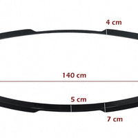 Spoiler per bagagliaio per Audi Q8 SUV (2018-up) Design sportivo Piano Black