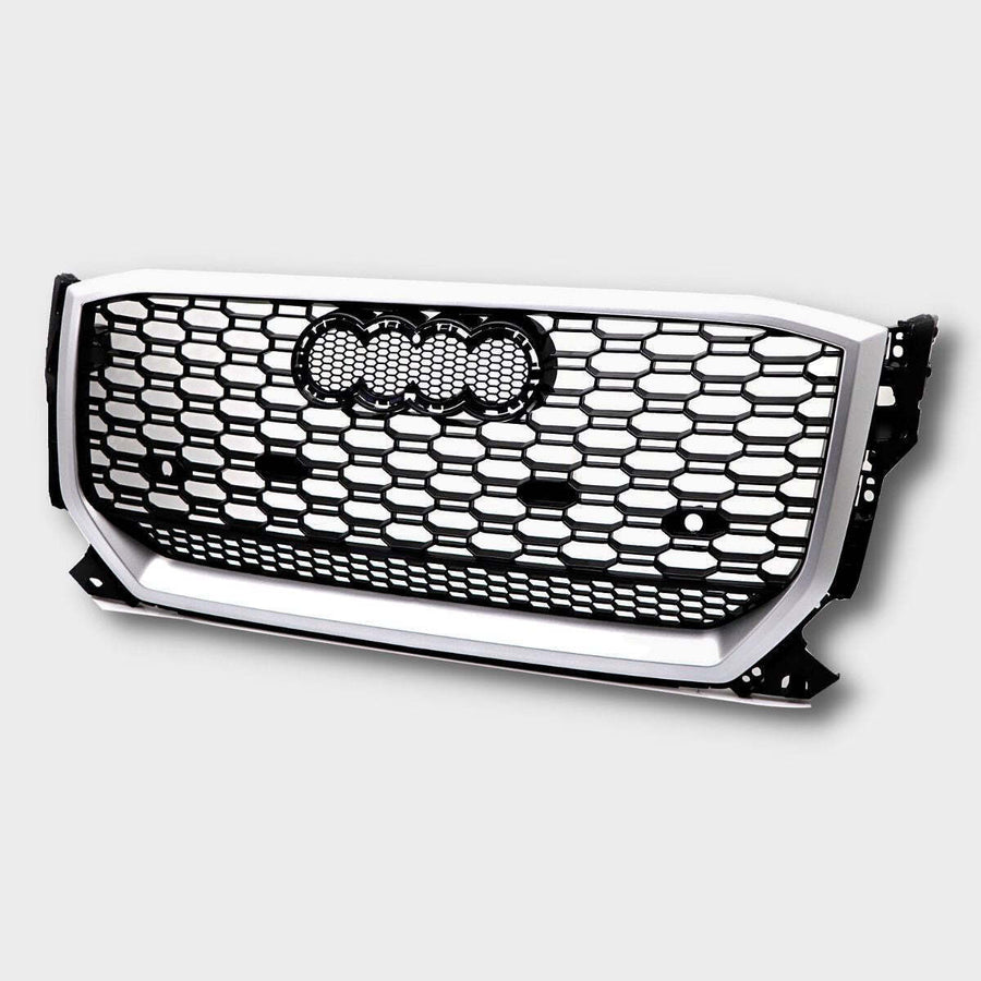 per AUDI Q2 2016-2020 Griglia Radiatore Ottica RSQ2 Nero Argento