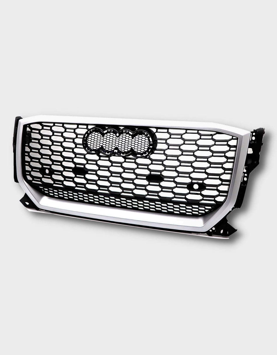 per AUDI Q2 2016-2020 Griglia Radiatore Ottica RSQ2 Nero Argento