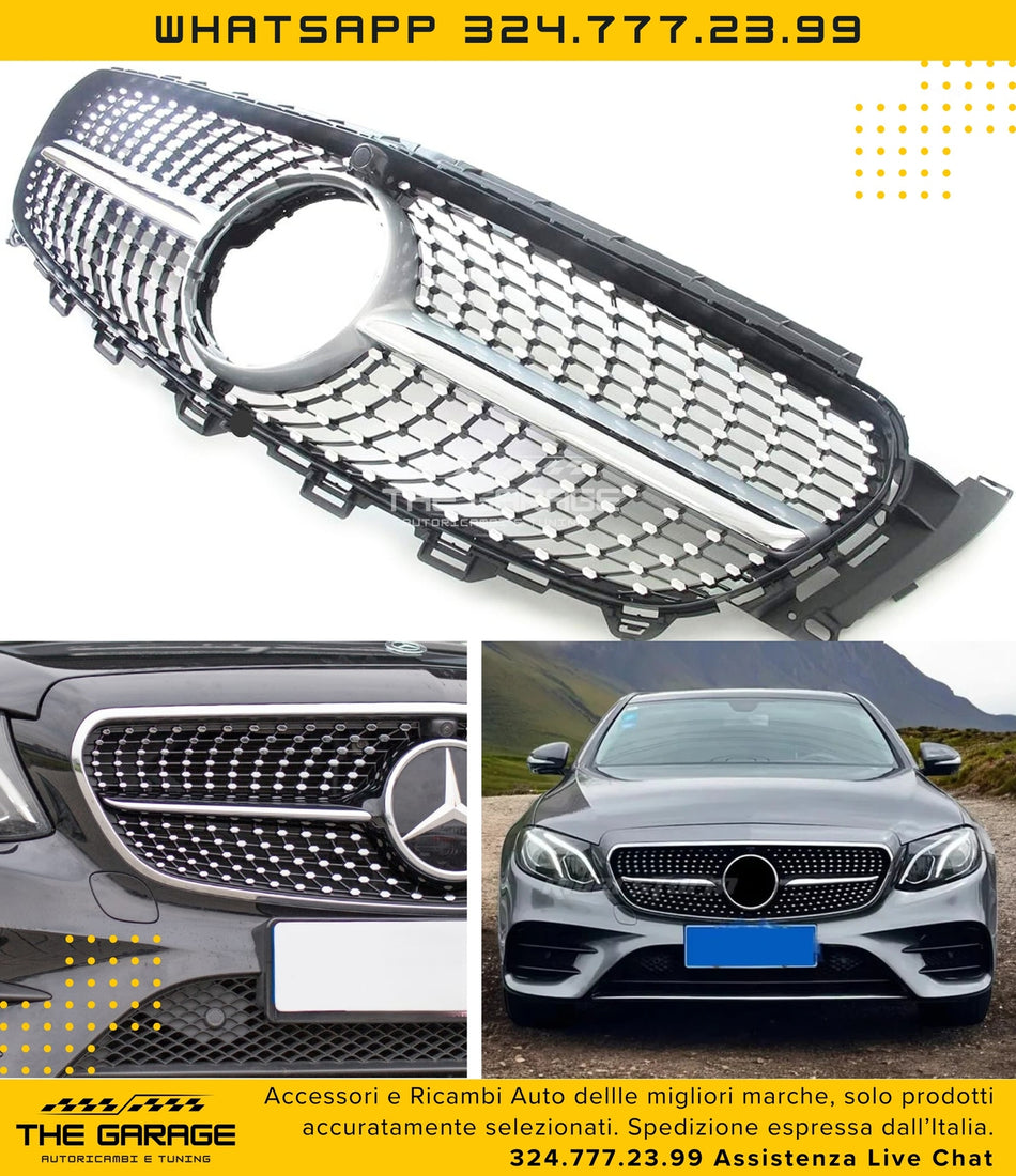🔥GRIGLIA DIAMANTATA per MERCEDES Classe E W213 S213 SOLO per AMG 2016-2020