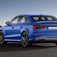 DIFFUSORE RS3 LOOK per Audi A3 8V BERLINA dal 2016-2019 (SOLO PER S-LINE) Silver