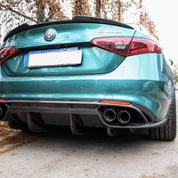SPOILER Posteriore per ALFA ROMEO GIULIA Poliuretano QUALITA' A+++ NERO LUCIDO
