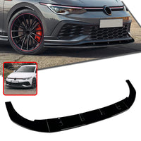 Lama Anteriore Tuning per VW GOLF 8, MK8 dal 2020 GTD, GTI, R LINE Nero Lucido