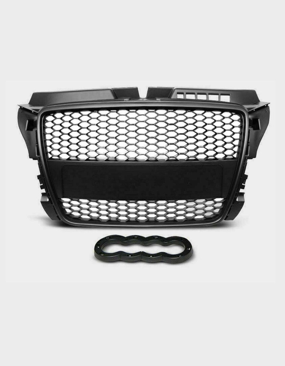 per AUDI A3 8P 8PA 2008-2012 Griglia Anteriore Ottica RS3 Nero