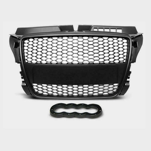 per AUDI A3 8P 8PA 2008-2012 Griglia Anteriore Ottica RS3 Nero
