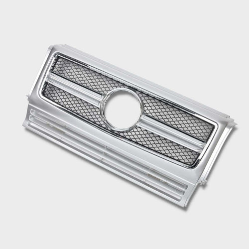 per Mercedes Classe G W463 1990-2018 Griglia Radiatore Argento
