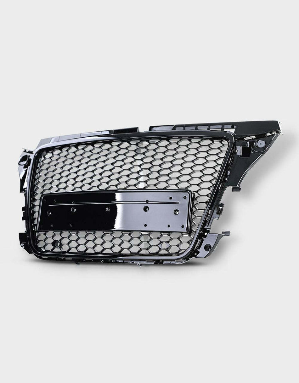 per AUDI A3 8P 8PA 2008-2012 Griglia RS3 Look Nero Lucido con PDC