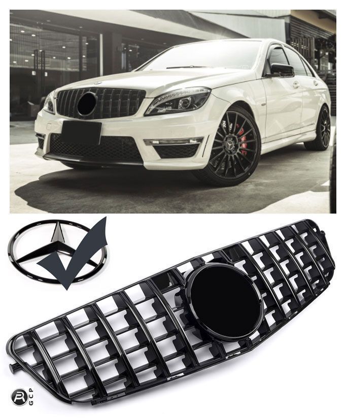 Griglia sportiva per Mercedes W204 nera PANAMERICANA AMG GT GT-R OPTIK