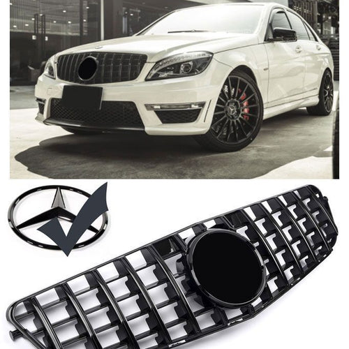 Griglia sportiva per Mercedes W204 nera PANAMERICANA AMG GT GT-R OPTIK