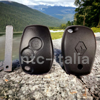 Guscio Scocca Chiave 2Tasti LAMA Piatta per Renault Clio 2 3 MODUS Twingo Kangoo