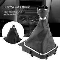 Manopola Leva 5 Marce Pomello Cambio per VW Golf 6 MK5 MK6 2005-2014 cuffia
