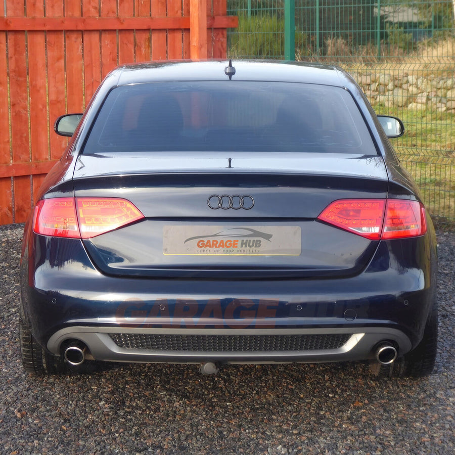 DIFFUSORE 🔥S4 look per AUDI A4 B8 2007-2012 POSTERIORE SOTTO PARAURTI ABS OPACO