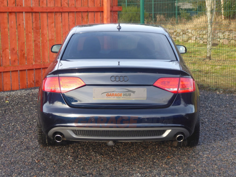 DIFFUSORE 🔥S4 look per AUDI A4 B8 2007-2012 POSTERIORE SOTTO PARAURTI ABS OPACO