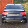 DIFFUSORE 🔥S4 look per AUDI A4 B8 2007-2012 POSTERIORE SOTTO PARAURTI ABS OPACO